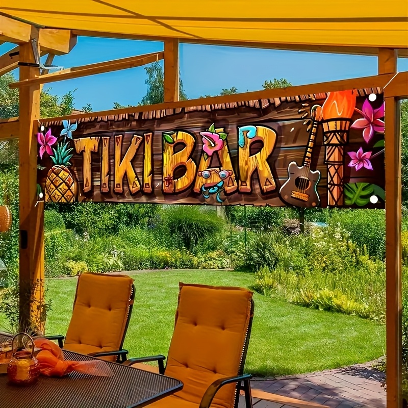 Car Accessories Banner - Банер Тики, тропический гавайский пляж, тематические