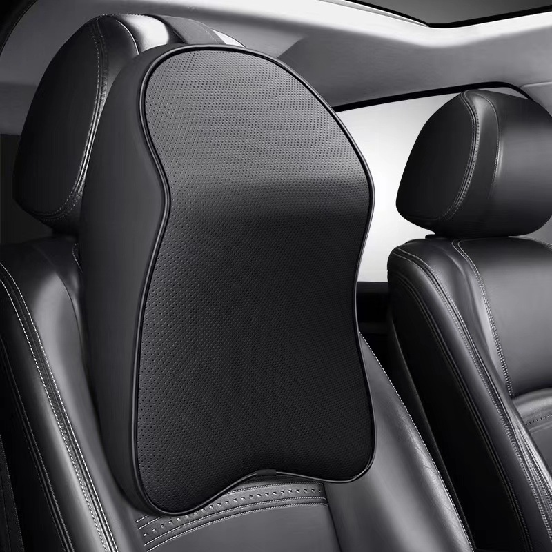Car Accessories Nearby - 3D наппа кожаный подголовник из пены