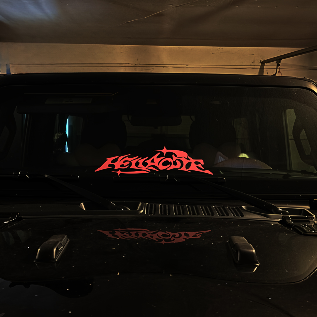 Hellacute Banner JDM наклейка  – обзор и цена Car Accessories Banner
