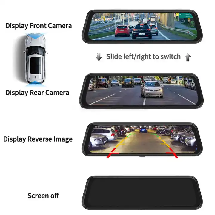 10-дюймовый зеркальный видеоре – обзор и цена Car Dash Cam