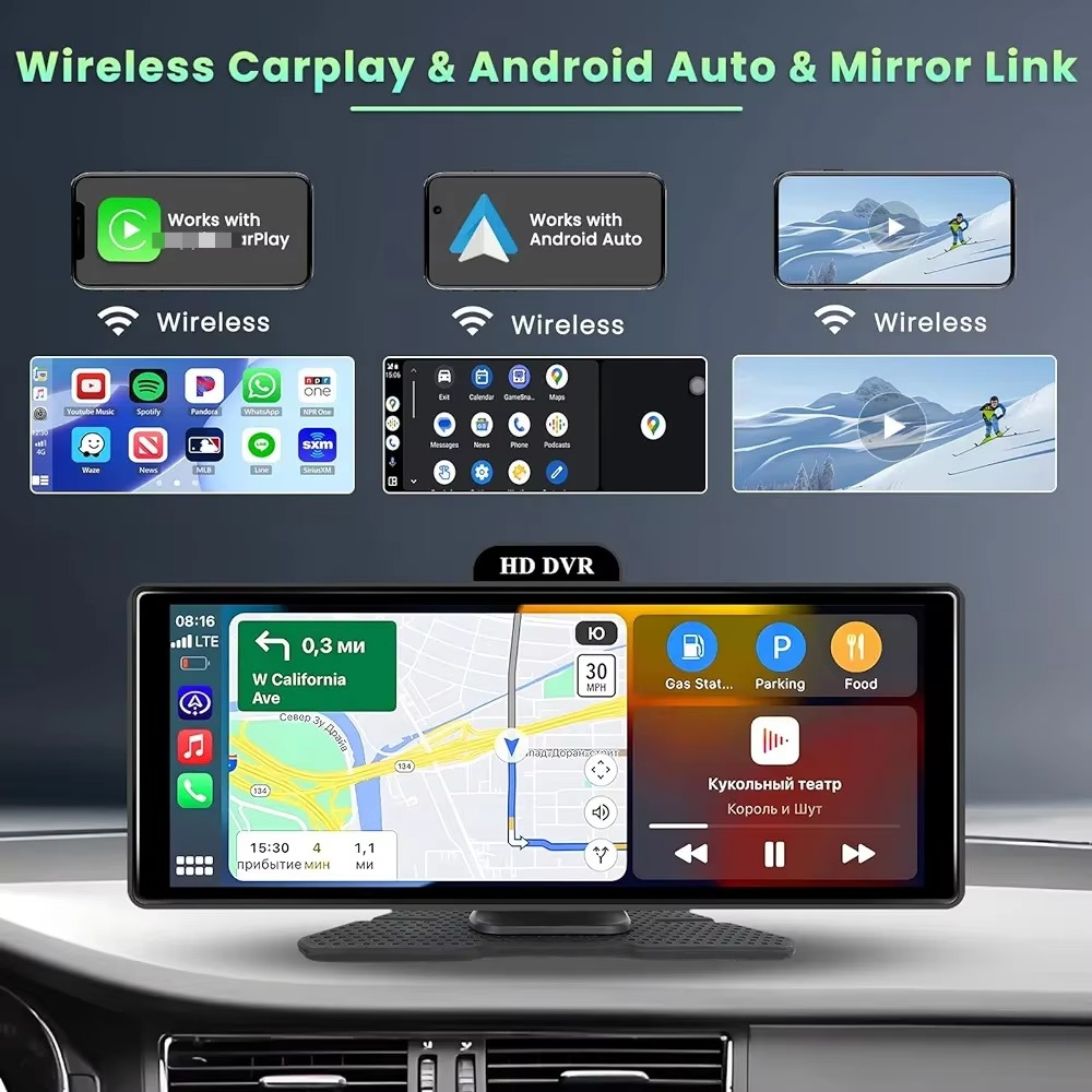 Видеорегистратор CarPlay с дву – обзор и цена Car Dash Cam
