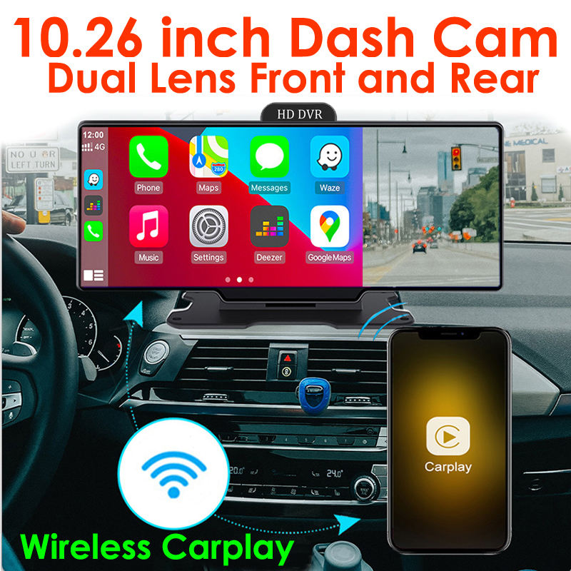 Беспроводной CarPlay 4K видеор – обзор и цена Car Dash Cam